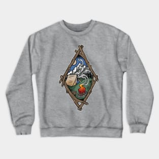 Camping illustration Crewneck Sweatshirt